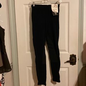 NWT State Line Tack Polartec Fleece Full Seat Riding Breeches Size S Black